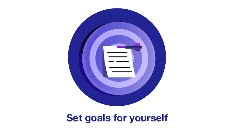 Set goals for yourself 