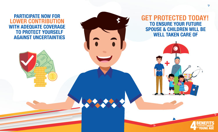Participate in takaful at young age to ensure your future self and family will be protected