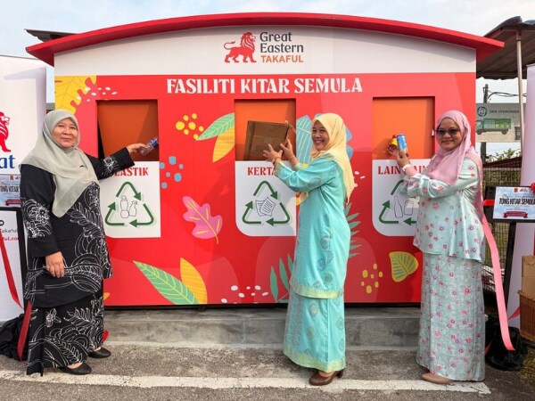 Great Eastern Takaful Continues to Empower Youth for Sustainability with Recycling Facility at SK Dato' Demang Hussin, Melaka