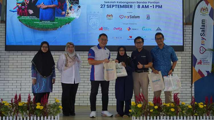 mySalam 3K Karnival di SK Bandar Pontian, Johor