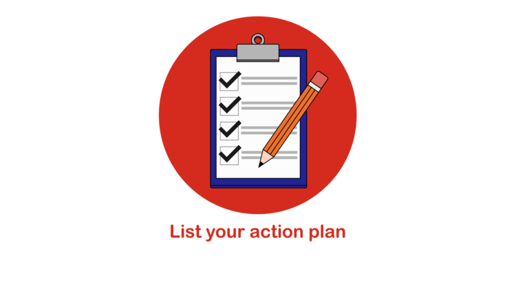list your action plan