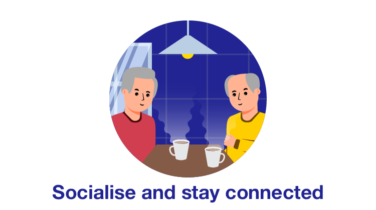 socialise and stay connected