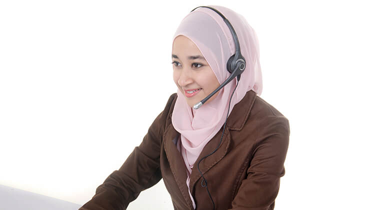 Great Eastern Takaful Berhad's customer support team answering questions asked by the customers